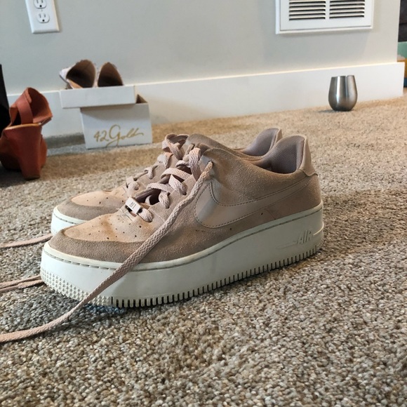 nike air force 1 sage low pink suede